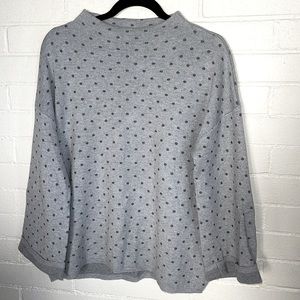 🦋3/40 HAGGAR Mock Neck Sweater (L)